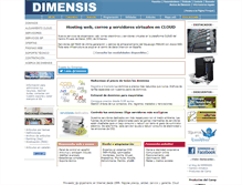 Tablet Screenshot of dimensis.com